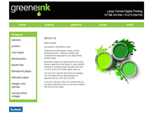 Tablet Screenshot of greeneink.co.uk
